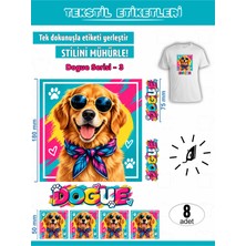 Agg Reklam Ütü ile Yapışan Kıyafet Etiketi Dogue Serisi-3  8li Set