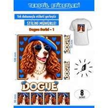 Agg Reklam Ütü ile Yapışan Kıyafet Etiketi Dogue Serisi-1  8li Set