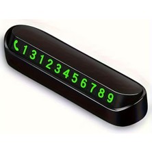 Bak Gel Al Araba Park Numaratörü Araç İçi Torpido Üstü Açılır Kapanır Neon Telefon Numarası Plakası