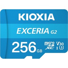 Kıoxıa Excerıa G2 256GB Microsdxc Hafıza Kartı – Uhs-I U3 V30 C10 A1, 100MB/S Okuma, 50MB/S Yazma, 4K