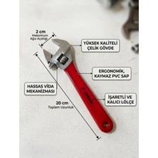 Elka 8'' 200 mm Kurbağacık Anahtar 8'' Ingiliz Ayarlı Kurbağacık Anahtar