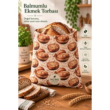 NUMI Naturals Balmumu Ekmek Saklama Torbası 35X35 cm Büyük Boy – Doğal & Nefes Alan Bez Torba
