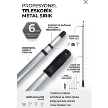 Ser SR006 Metal Sırık 6 Metre Boya Badana Fırça Temizlik Boyacı Sırık 2 Kademeli 6 Metre Sırık