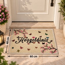 Özdilek Dekor Kapı Önü Dikdörtgen Paspas Kaydırmaz Yıpranmaz Temizlenebilir Şık Paspas 40X60CM