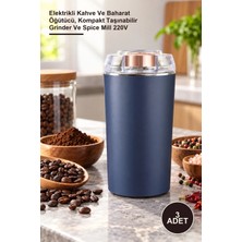 Yenilig 3 Adet Mini Portatif Öğütücü – Elektrikli Kahve ve Baharat Öğütücü, Kompakt Taşınabilir Grinder ve Spice Mill 220V