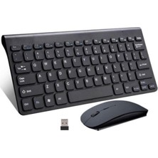 Tab M10 Fhd Plus TB-X606F Uyumlu Kablosuz Taşınabilir Q Klavye ve Mouse Set Siyah