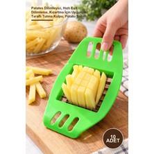 Yenilig 10 Adet Pratik Patates Kesme Aleti – Patates Dilimleyici, Hızlı Eşit Dilimleme, Kızartma Için Uygun, Iki Taraflı Tutma Kulpu, Potato Slicer