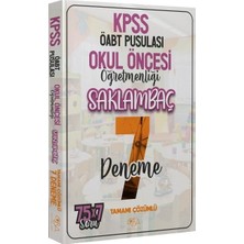 Anla Kazan Yayınları Cba Yayınları Öabt Pusulası Okul Öncesi Öğretmenliği Saklambaç 7 Deneme Çözümlü