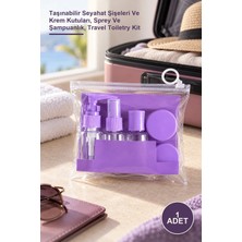 Yenilig 1 Adet Seyahat Banyo Seti – Taşınabilir Seyahat Şişeleri ve Krem Kutuları, Sprey ve Şampuanlık, Travel Toiletry Kit
