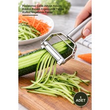 Yenilig 1 Adet Jülyen Meyve Sebze Soyacağı – Paslanmaz Çelik Jülyen Kesim, Keskin Bıçaklı Ergonomik Tutma Kulbu, Vegetable Peeler