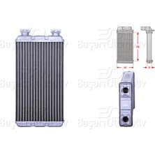 Bmw 3 Compact E36 3.16I 3.18TDS 323TI 1994 2000 Kalorifer Radyatörü Brazing 235X138 mm