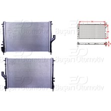 Dacia Duster 2010-2018 Su Radyatörü Brazing mt 590X408X16