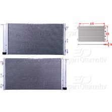 Fiat Panda 2003-2012 Klima Radyatörü 610X325X16
