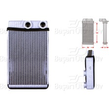 Opel Insignia 1.4 1.6 Cdtı 1.8 2.0 Cdtı Meriva B 1.4 1.7 Cdtı Chevrolet Cruze 1.4 1.6 1.7 Td 2008 ve Sonrası Kalorifer Radyatörü Brazing 206X139 mm