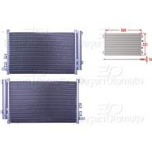 Alfa Romeo 147 1.9 Jtd 2001 Sonrası Klima Radyatörü (560X331X16 Mm)