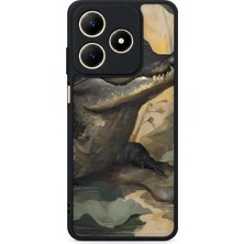 BG AKSESUAR Realme C61 Uyumlu Timsah Desenli Kamera Korumalı Darbelere Dayanıklı Kılıf