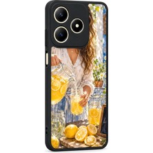 BG AKSESUAR Realme C63 Uyumlu Limonata Desenli Kamera Korumalı Darbelere Dayanıklı Kılıf
