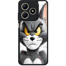BG AKSESUAR Realme C61 Uyumlu Bıyık Desenli Kamera Korumalı Darbelere Dayanıklı Kılıf