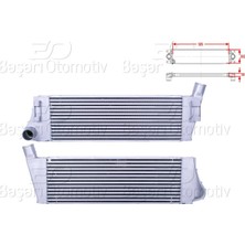 Renault Megane Grand Scenic 1.5 Dcı 1.9 Dcı 2.0 2003 ve Sonrası Turbo Radyatörü (Intercooler)
