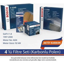 Netparset Volkswagen Golf 4 1.8 1997-2000 Bosch 4'lü Fitlre Seti (Karbonlu)-Agn
