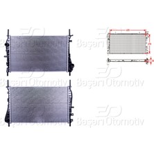 Ford Mondeo 2.0 Tdcı 2000 ve Üzeri Su Radyatörü Brazing mt 620X378X26 mm