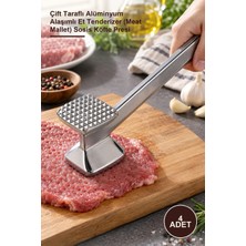 Yenilig 4 Adet Et Dövme Çekici – Çift Taraflı Alüminyum Alaşımlı Et Tenderizer (Meat Mallet) Sosis Köfte Presi