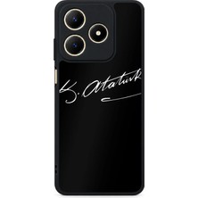 BG AKSESUAR Realme C63 Uyumlu Imzaatatürk Desenli Kamera Korumalı Darbelere Dayanıklı Kılıf