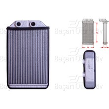 Audi A6 1.8t 1.9 Tdı 2.4 Quattro 2.7t 2.8 3.7 4.2 1997 Sonrası Kalorifer Radyatörü Brazing Mt-At 217X156 mm
