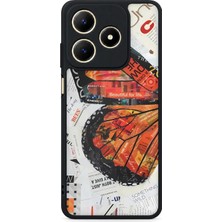 BG AKSESUAR Realme C61 Uyumlu Dergi Desenli Kamera Korumalı Darbelere Dayanıklı Kılıf