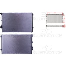 Volkswagen Caddy 2004 Sonrası Su Radyatörü Brazing mt 428X650X26 mm