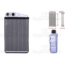 Renault Grand 2 Megane 2 Scenic 2 1.4 1.5 Dcı 1.6 1.6 16V 1.9 1.9 D 1.9 Dcı 2.0 Dcı 2003 ve Sonrası Kalorifer Radyatörü Brazing 220X144 mm