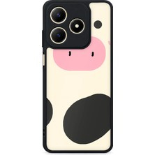 BG AKSESUAR Realme C61 Uyumlu Inek Desenli Kamera Korumalı Darbelere Dayanıklı Kılıf