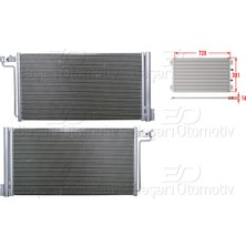 Ford C-Max 2011-2019 Klima Radyatörü 720X381X16 (1.6 Tı) - Ford Focus 2010-2018