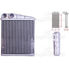 Nissan Micra C+C, Renault Clio, Modus ve Twingo 2003 Sonrası Uyumlu Kalorifer Radyatörü Brazing 167X171 mm