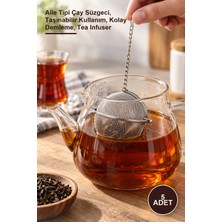 Yenilig 5 Adet Paslanmaz Çelik Çay Filtresi – Aile Tipi Çay Süzgeci, Taşınabilir Kullanım, Kolay Demleme, Tea Infuser