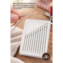 Yenilig 36 Adet Iğne Seti – Kolay Iplik Geçirilen Kendinden Geçirmeli Dikiş Iğnesi, Yandan Iplik Geçirme, Sewing Needles