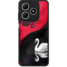 BG AKSESUAR Realme C61 Uyumlu Kuğu Desenli Kamera Korumalı Darbelere Dayanıklı Kılıf