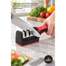 Yenilig 2 Adet Profesyonel Bıçak Bileyici – Paslanmaz Çelik Gövdeli Hızlı Bileme Aleti, Mutfak Bıçağı Için Pratik Knife Sharpener, Sharpening Tool