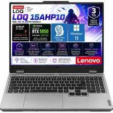 Lenovo Loq 15AHP10 Amd Ryzen 7-250 Rtx 5050 12GB 100W 8gb Ram Ddr5 1tb SSD 15.6 Inç Full Hd 144Hz IPS WIN11 Pro Gaming Laptop Cimete