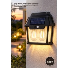 Yenilig 2 Adet Solar Dış Mekan Lambası – Duvar Monteli Güneş Enerjili Aydınlatma, Şık Tasarım, Hava Koşullarına Dayanıklı, Outdoor Solar Light