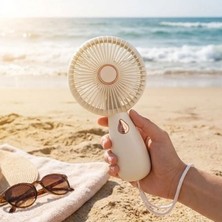 Akıllı Bayi 3 Kademeli Çanta Tipi El Fanı – Taşınabilir Mini Serinletici Silikon Askılı Fan ZB103