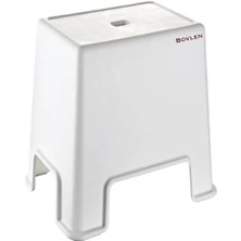 Büyük Boy Kaymaz Banyo Taburesi - 150 kg Taşıma Kapasiteli Kaydırmaz Banyo Taburesi - Çocuk Taburesi - Basamak Tabure - 1. Sınıf Sert Plastik 45 x 40 x 24 cm (Büyük Boy)