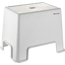 Kaymaz Banyo Taburesi - 150 kg Taşıma Kapasiteli Kaydırmaz Banyo Taburesi - Çocuk Taburesi - Basamak Tabure - 1. Sınıf Sert Plastik 21.5x 30 x 32 cm