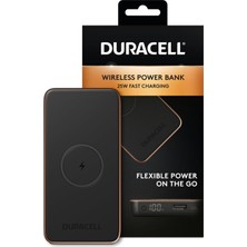 Duracell 10.000MAH Wireless Powerbank CORE10 Pd 25W (Usb-A, Usb-C) - Siyah