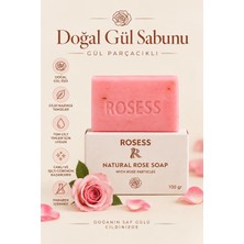Rosess Doğal Gül Sabunu 100 gr | Cilt Arındırıcı & Ferahlatıcı