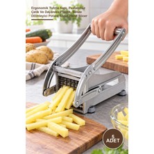 Yenilig 5 Adet Pratik El Tipi Patates Dilimleyici – Ergonomik Tutma Sapı, Paslanmaz Çelik ve Dayanıklı Plastik, Sebze Dilimleyici Potato Slicer Hand Slicer