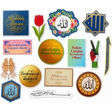 Homaku Laptop Telefon Ajanda Etiket Seti - 15 Parça Sticker -2B001