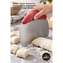 Yenilig 5 Adet Paslanmaz Çelik Hamur Kesme Spatulası – Ölçülü Hamur Kesme ve Şekillendirme, Ergonomik Tutacak, Dough Scraper