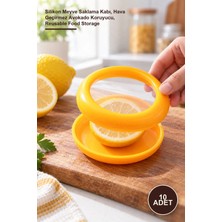 Yenilig 10 Adet Limon Şeklinde Esnek Yiyecek Saklama Kutusu – Silikon Meyve Saklama Kabı, Hava Geçirmez Avokado Koruyucu, Reusable Food Storage
