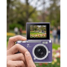 Skygo 48 MP Dijital Fotoğraf Makinesi 4K Video Flip Ekranlı Kompakt